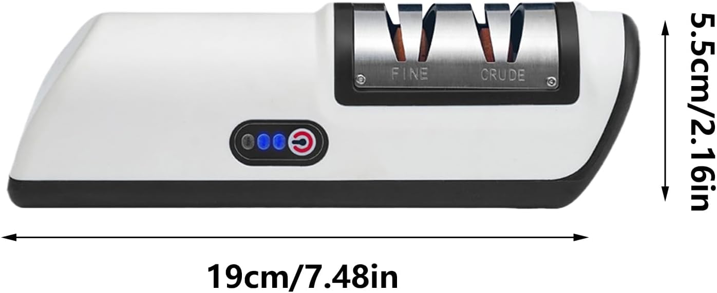 Electric Cutter Sharpener - 3-Stage Scissor Grinder, Automatic Chargin