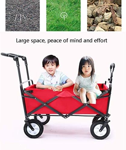Collapsible Wagon Cart with Wheels Foldable Folding Wagons Carts Silen