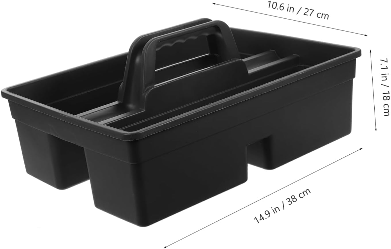 BESTOYARD Small Plastic Cleaning Tool Basket Handle Multi-Functional O