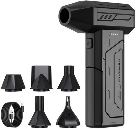 Compressed Air Duster,130000RPM Super Power Cordless Air Duster,Rechar