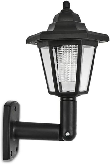 Garden Lights Outdoor Solar Light Waterproof Solar Power Hexagonal LED Lawn Lamp Pathway Courtyard Landscape Light Lamps(1pcs Wall Light)