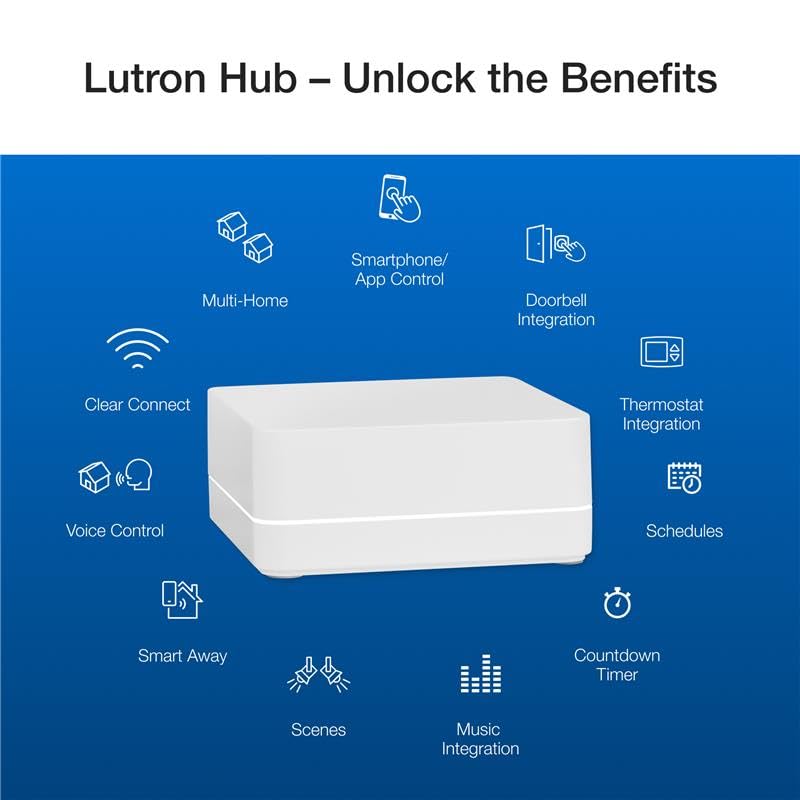 Lutron Caseta Original Smart Dimmer Switch (Lutron Smart Hub Required)