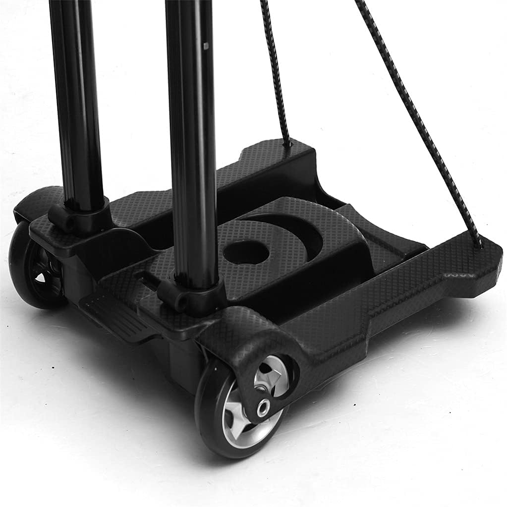 JSEIAJB 40kg Heavy Duty Foldable Hand Sack Wheel Trolley Folding Truck Barrow Cart Travel Luggage