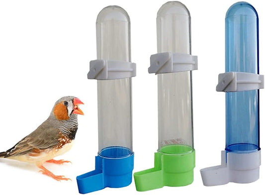 Pet Bird Auto Feeder Parrot Cockatiel Feeding Water Drinker Cup Bowl D