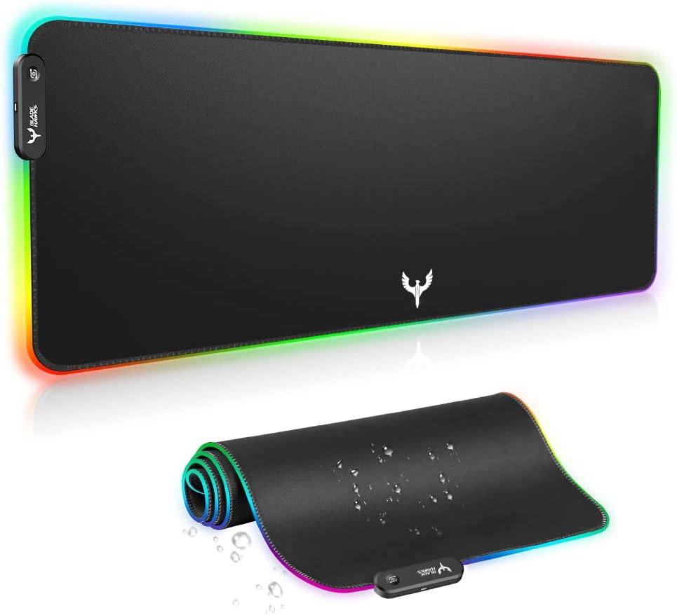 BladeHawks Extra Large RGB Gaming Mouse Pad-14 Light Modes, Extended S
