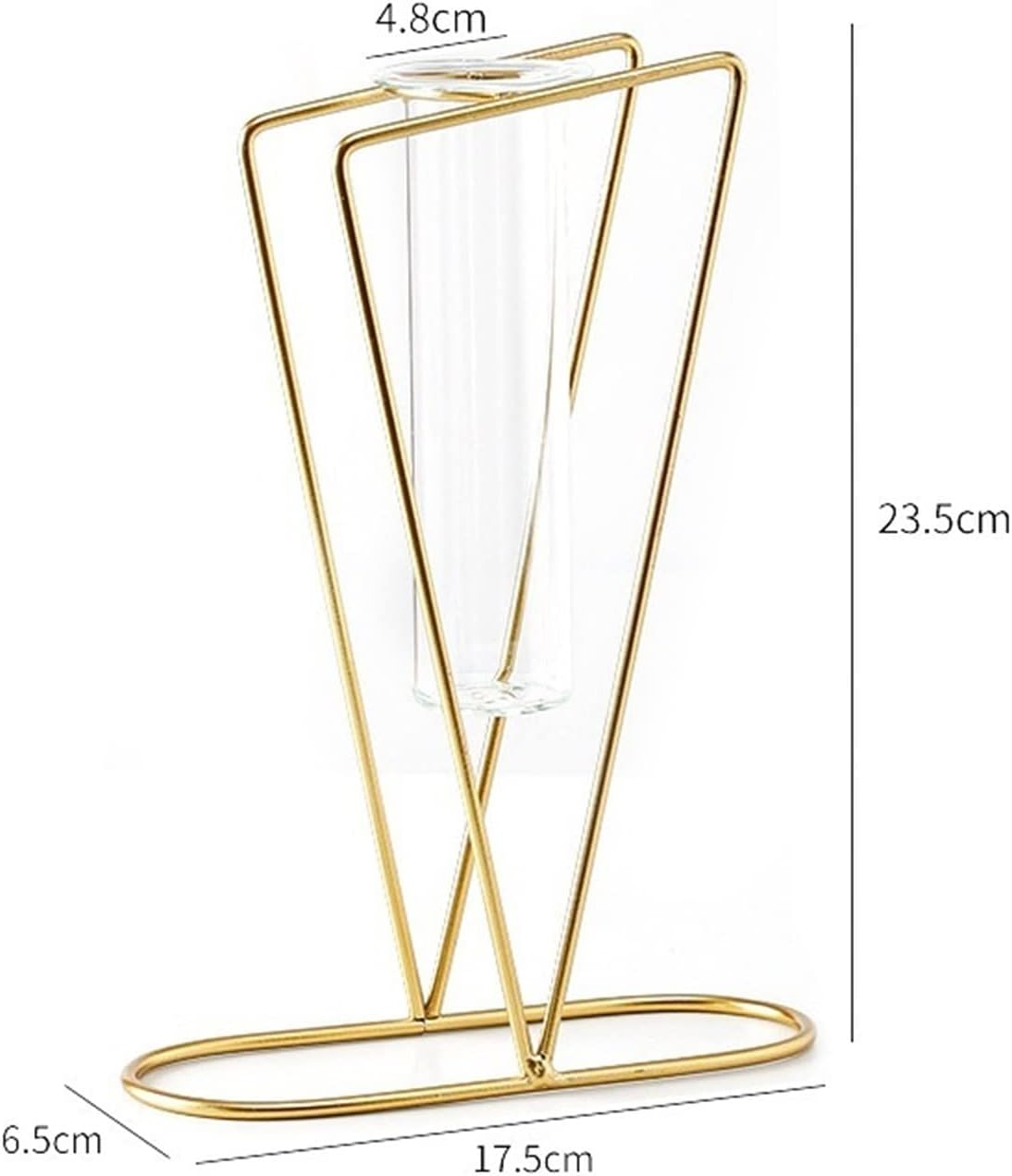 Decorations Iron Flower Stand Metal Plant Holder Golden Vase Kitchen Decoration Gift Glass Office Bedroom Decoration