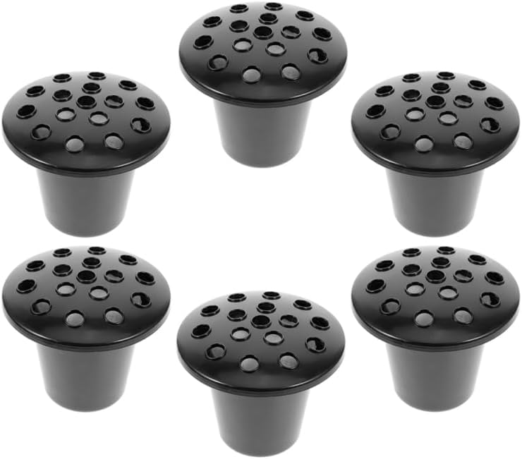 Yardwe Cemetery Flower Holders with Lotus Base 16-Hole Plastic Grave V