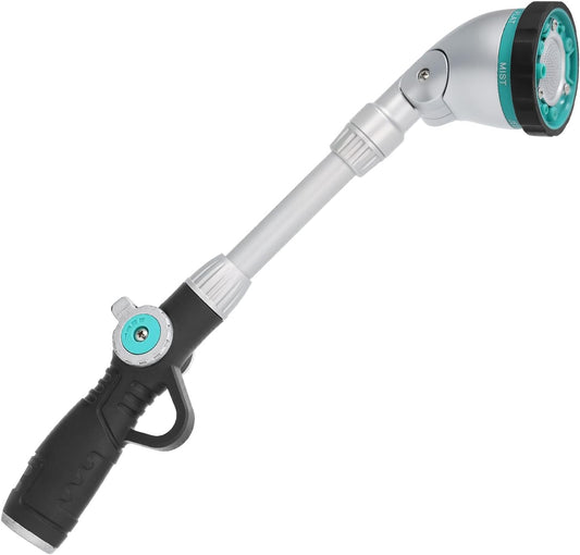QUOBAS 16 Inch Watering Wand, Heavy Duty Garden Hose Sprayer with 6 Sp