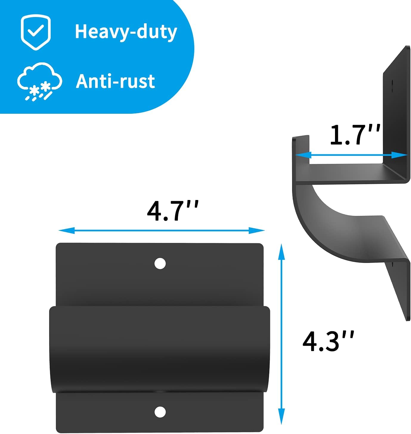 Ladder Hangers for Garage Wall,Garage Storage Hooks- Wall Mount Wheelbarrow Hanger, Patio Furniture, Chair & Ladder - Ladder Holder Wall Mount (4 Pack)