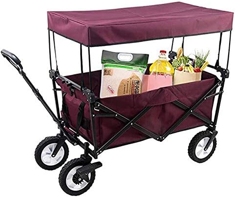 Collapsible Wagon Cart with Wheels Foldable Folding Wagons Carts Silen