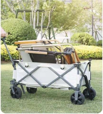 Portable Camping Cart,Portable Foldable Beach Camping Shopping Cart Outdoor Picnic Tool Trolley Cart