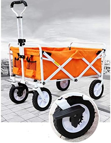 Collapsible Wagon Cart with Wheels Foldable Folding Wagons Carts Silen
