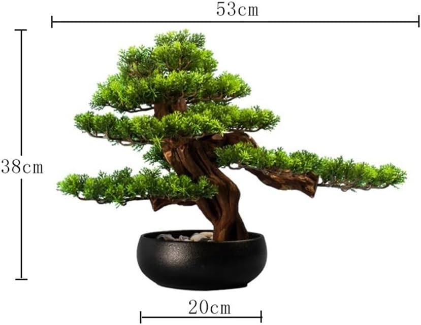 Fake Plant Artificial Bonsai Tree with Ceramic Pots Office Planter Liv