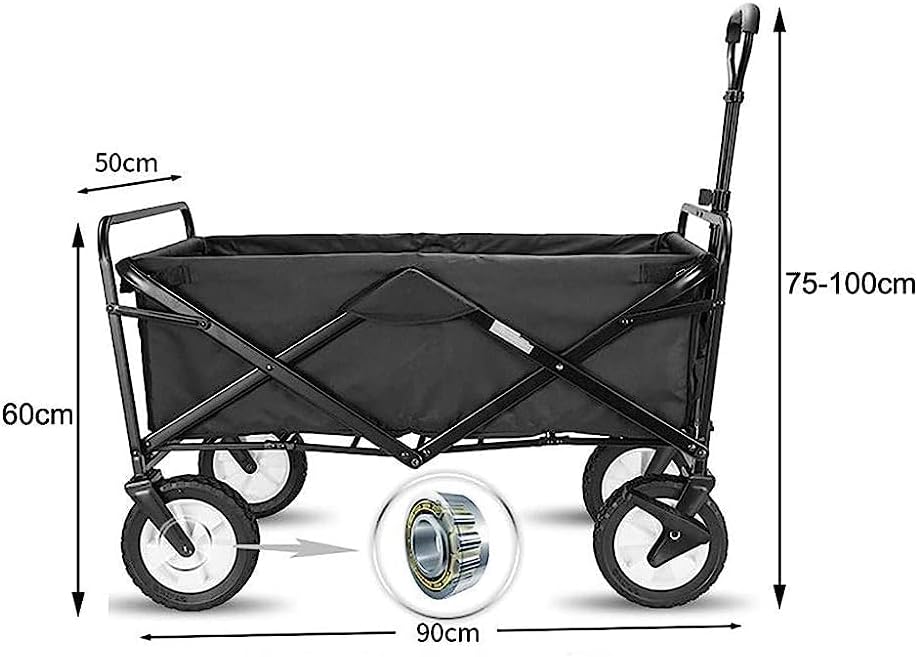 Handcart, Shopping Cart Folding Portable Trolley Cart, Multifunction G