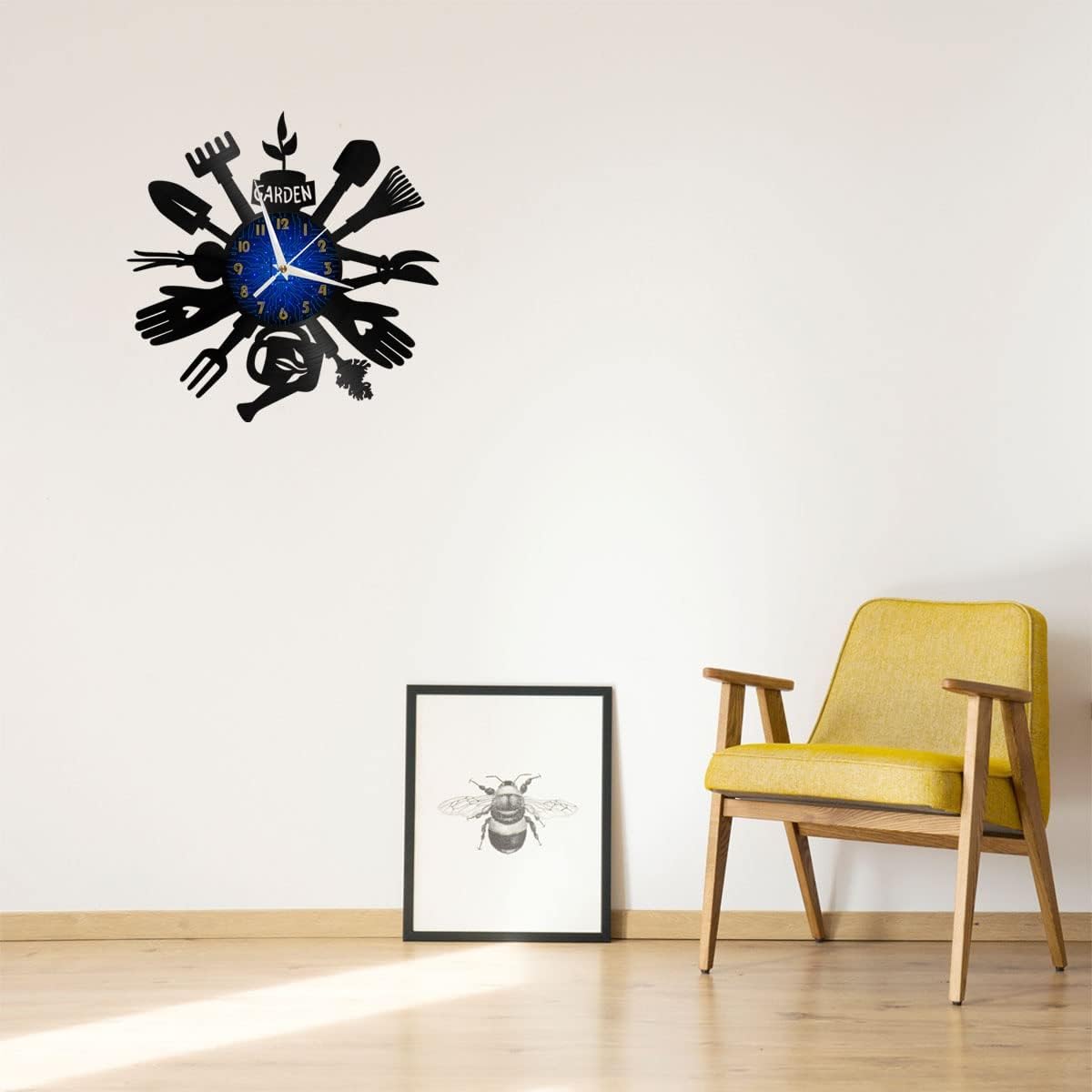 Generic Garden Tools 12 Inch Vinyl Record Wall Clock - Silent, Creativ