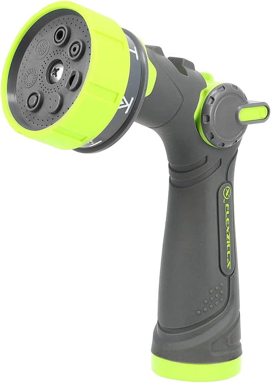 Flexzilla 7-Pattern Adjustable Flow Garden Hose Nozzle Sprayer with Ea