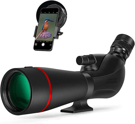 20-60x 80mm ED Spotting Scope for Adults with Smartphone Adapter, Extr