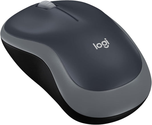 Logitech M185 Wireless Mouse, 2.4GHz with USB Mini Receiver, 12-Month 