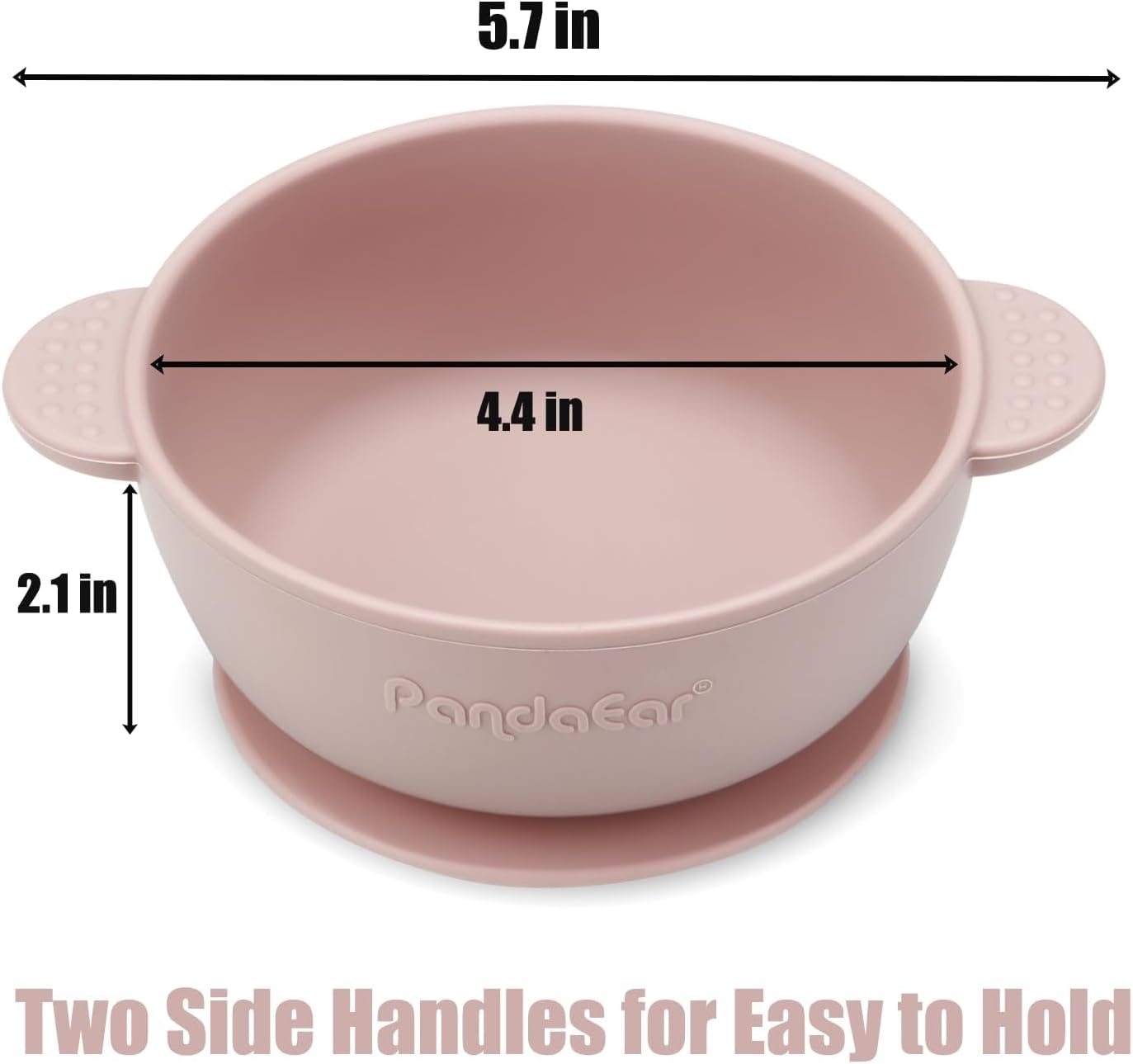 PandaEar 3 Pack Baby Bowls with Suction| Stay Put Silicone Food Bowl f