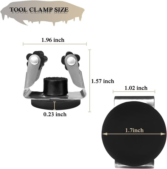 Magnetic Mop Broom Holder Wall Mount, 2pcs Movable Wall Mounted Broom 