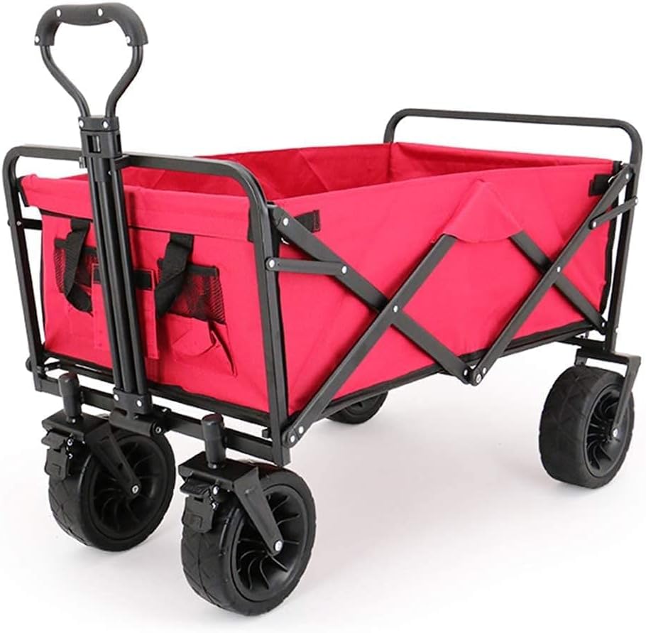 Handcart, Outdoor Multi-Function Wagon, Heavy-Duty Garden Portable Tro