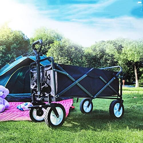 Pull Along cart Outdoor Folding Utility Wagon Folding Garden Trolley B