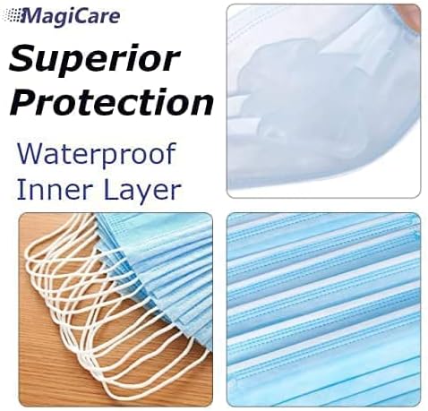 MAGICARE Made in USA Masks - Blue Disposable Face Masks - Medical Grad