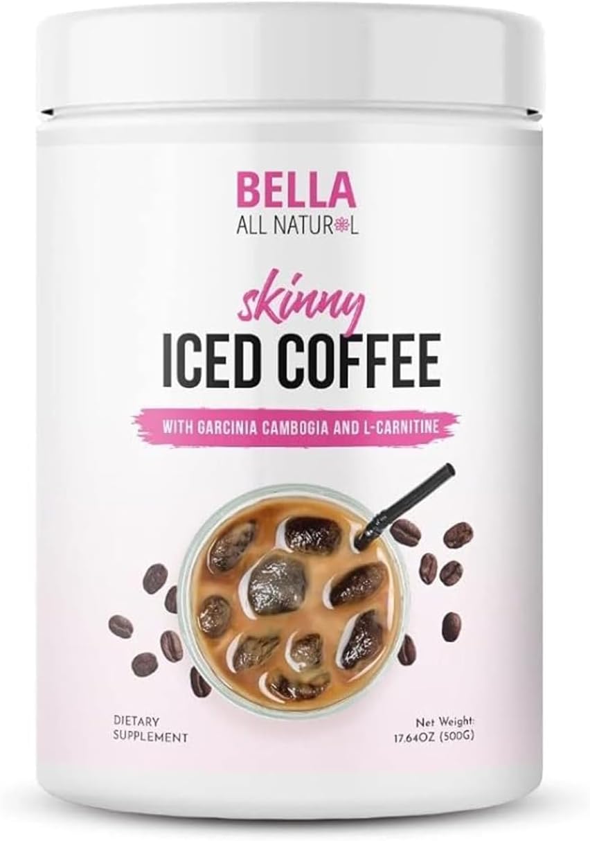 Bella All Natural Skinny Iced Coffee - Good Taste 500 Grams 17.637 Ounce