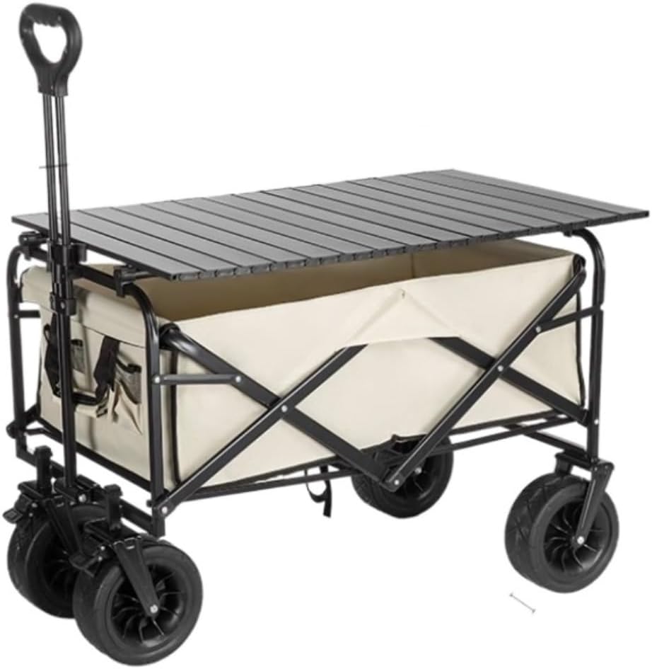 Collapsible Wagon Cart with Wheels Foldable Folding Wagons Carts Silen