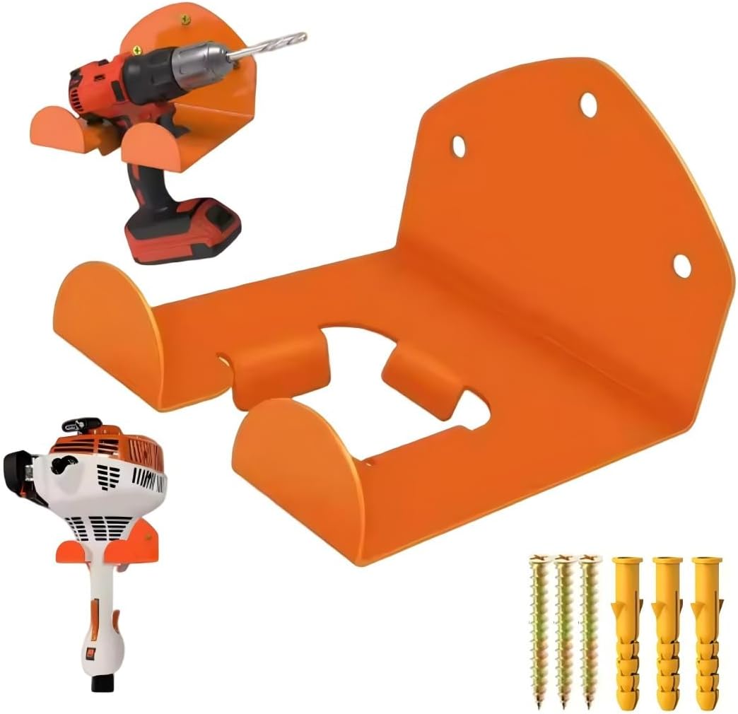 1PcsGarage Organizer Trimmer Rack, Garden Tools,Garage Trimmer,Hedge Trimmer,Garden Power Tool Hanger Weed Whackers Holder Wall Mounted for Grass Trimmer