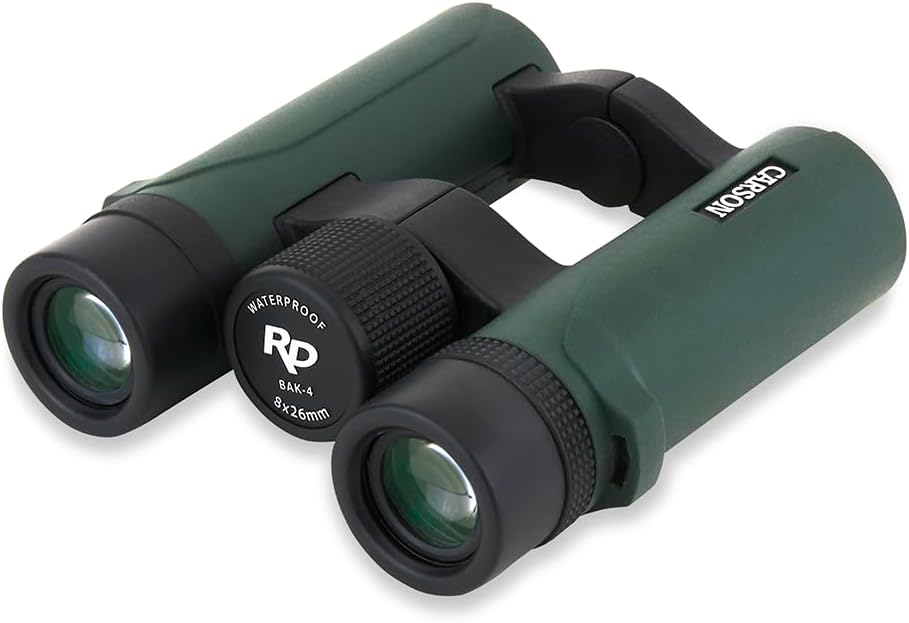 Carson RD Series 8x26mm Open-Bridge Waterproof Compact Binoculars (RD-