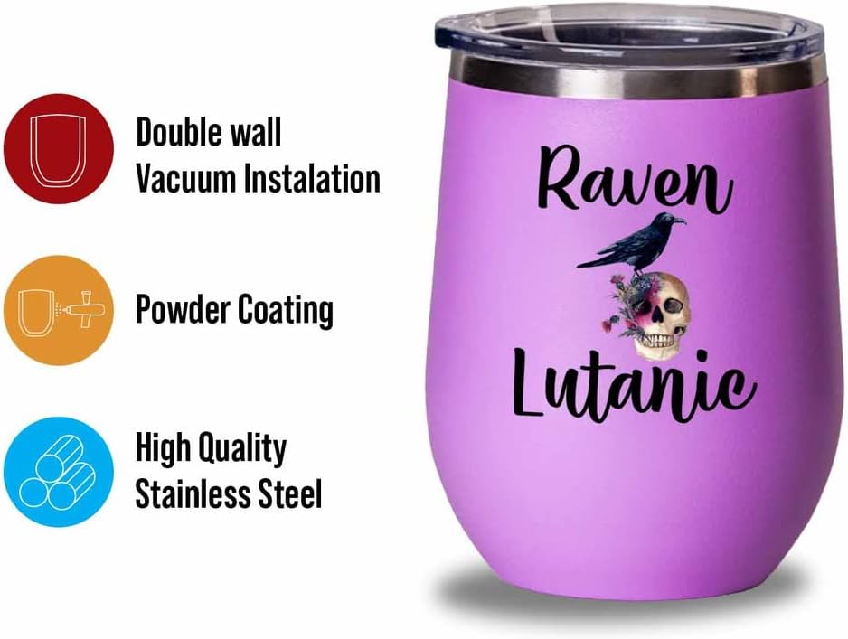 Bird Lover Pink Edition Wine Tumbler 12oz - Rven lutanic - Hummingbird