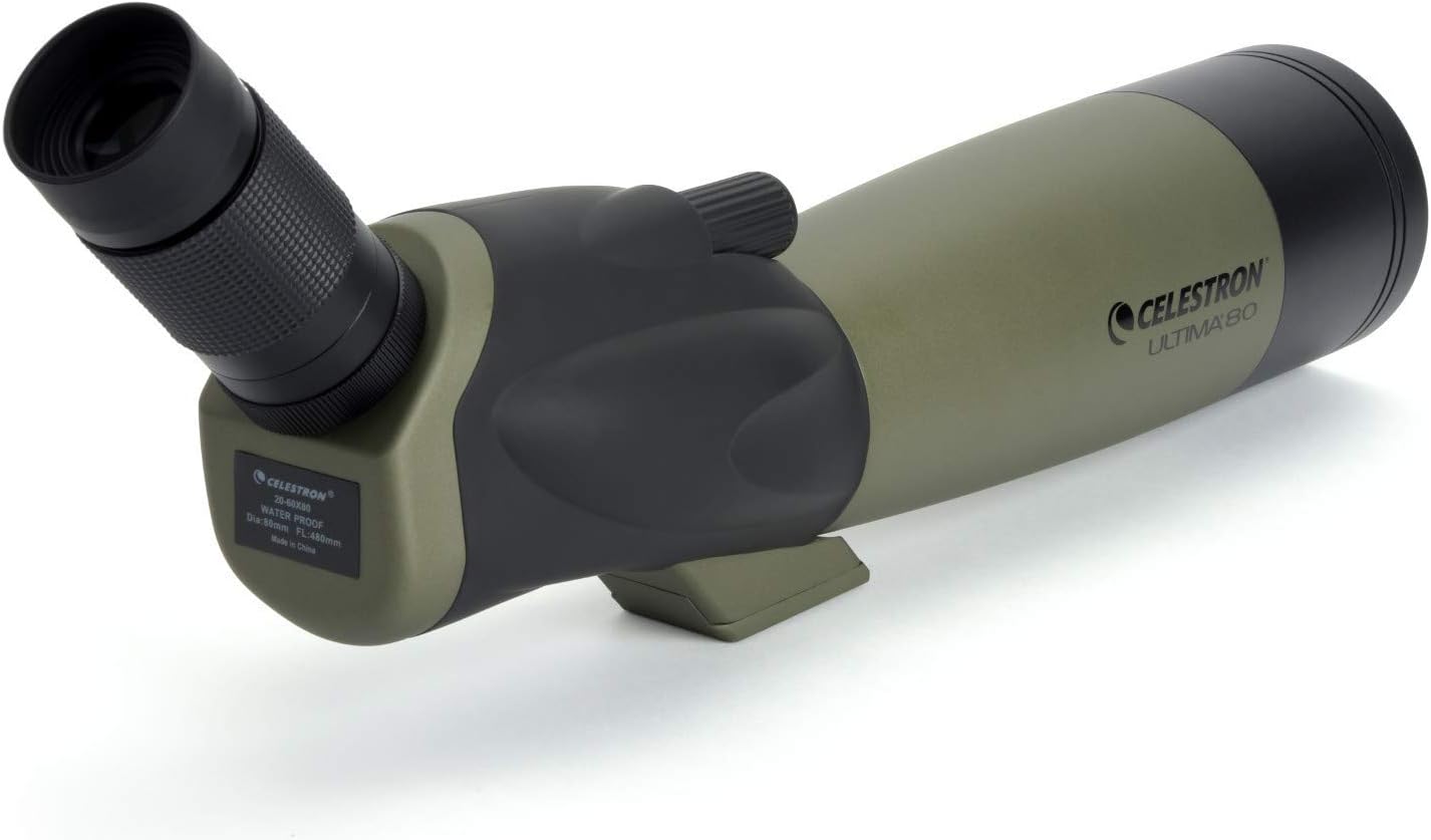 Celestron 52250 Ultima 20-60x80mm Angled Refractor Spotting Scope Tele