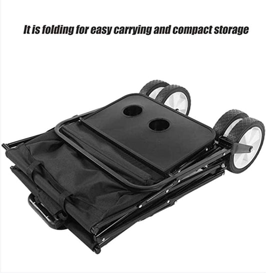 Foldable Garden Trolley Cart Wagon Truck 600D Waterproof Fabric Plasti