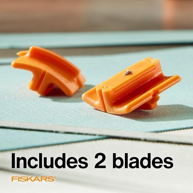 Fiskars Trimmer Replacement Blades, Precision-Ground Steel for Clean C