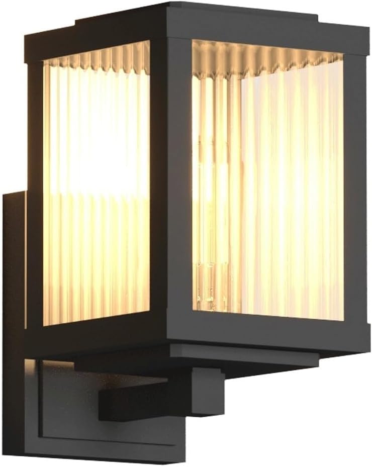 Solar Outdoor Wall Light, Solar Wall Sconce, Solar Wall Lamp Glass Sha