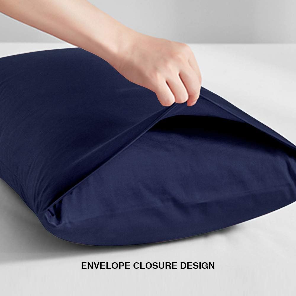 FLXXIE King Pillow Cases Set of 2, Soft Microfiber Pillow Covers with 