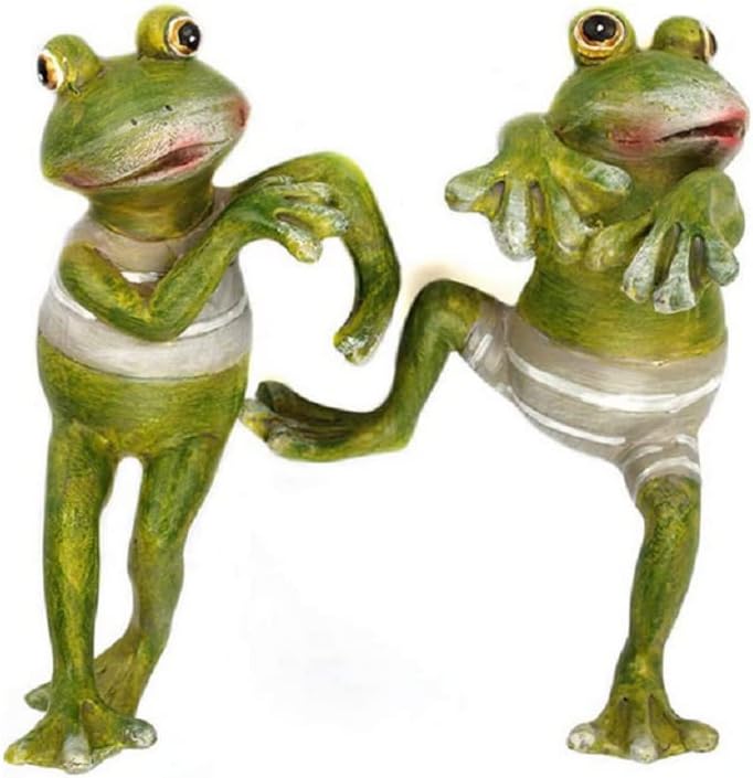 Resin Frog Planter Pot Hanger Decorations Frog Flower Pot Resin Creative 3D Craft Frog Figurines Frog Statue Climbing Decoration Animal Ornaments for Office Desk Home Garden Pot Decor,4 pcs