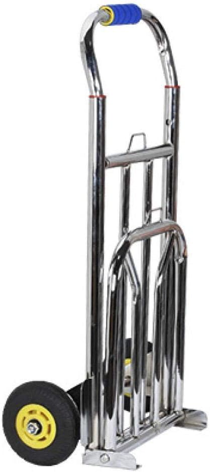 Steel Foldable Folding Trolley with Anti Puncture Solid Wheel and 150 
