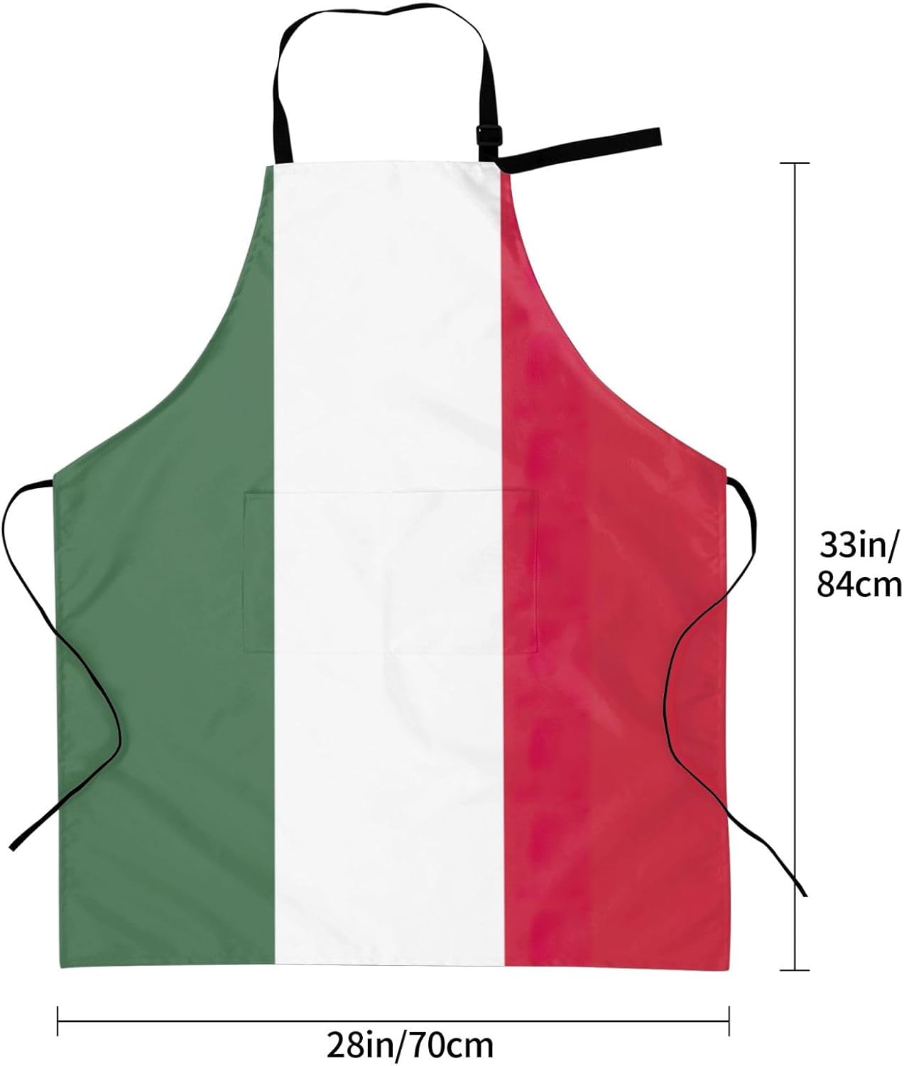 Flag of Hungary print Waterproof chef's apron with pocket apron for kitchen cooking baking barbecue and gardening