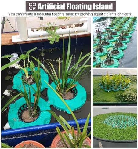 Aquarium Water Plants Floating Planter Basket Outdoor Plant Island for
