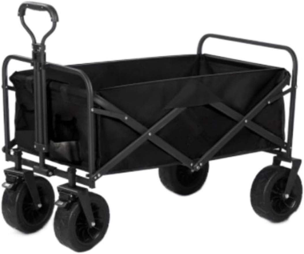 Collapsible Wagon Cart with Wheels Foldable Folding Wagons Carts Silen