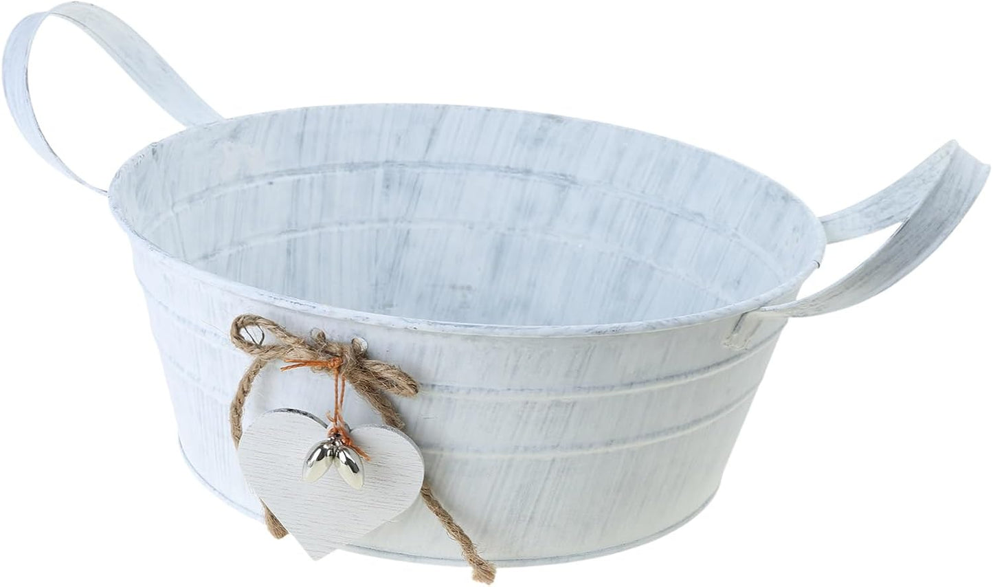 Creative Flower Vase Can Iron Metal Pitcher Tin Bucket Galvanized Can 