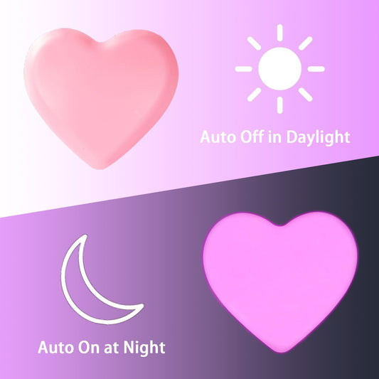 INZU Night Lights Plug into Wall, LED Night Light for Kids, Cute Nightlight with Auto Dusk to Dawn Sensor, LED Nightlight with Soft Warm Light for Bedroom, Nursery, Bathroom, Hallway (Pink)
