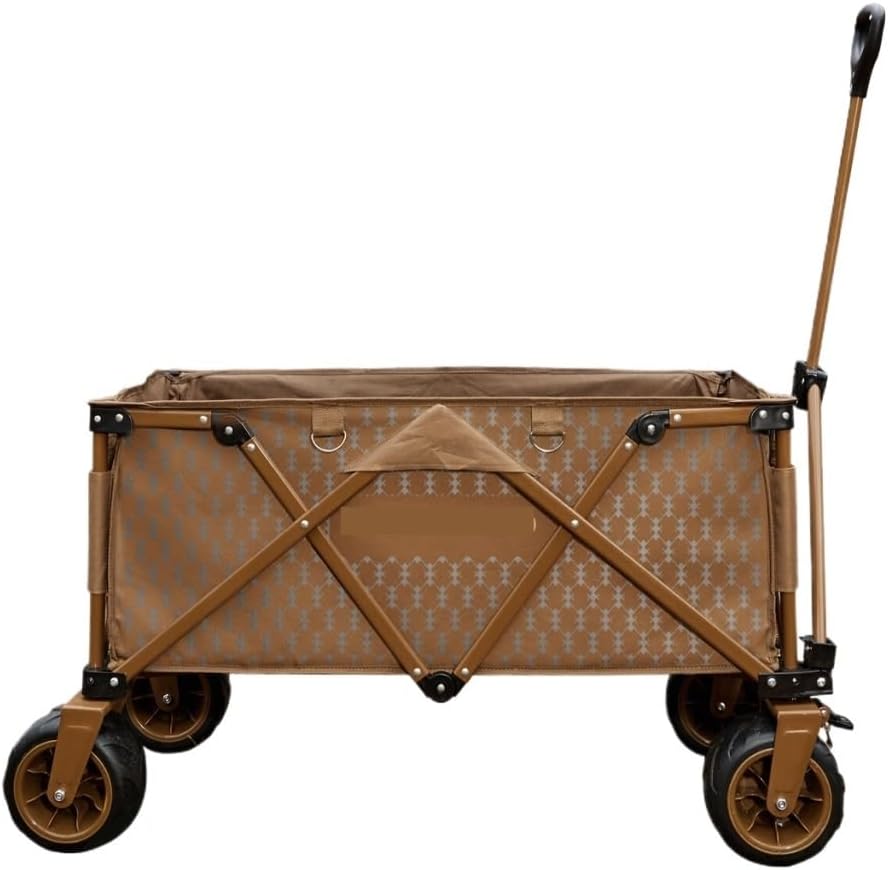Portable Camping Cart,Outdoor Beach Camping Folding Trolley Cart with Portable Picnic Table Lightweight and Convenient for Gathering and Camping Trips