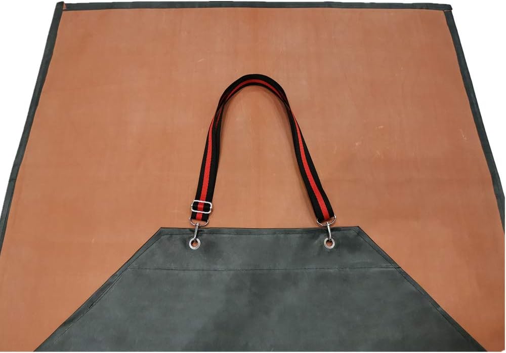 TonLing Thick Rubber Apron, 47.2 x 33.5 Inch Waterproof, Long Chemical
