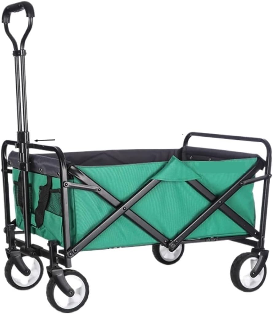 Collapsible Wagon Cart with Wheels Foldable Folding Wagons Carts Silen