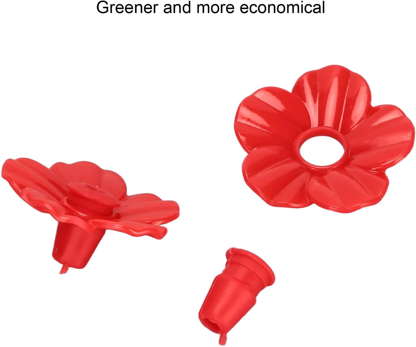Watris Veiyi 30 Sets Hummingbird Feeder Replacement Flowers Parts, Bird Feeder Replacement Parts, Hummingbird Feeder Accessories for Hummingbird Feeder Hanging Feeder, 1.2in/3.1cm (Red)
