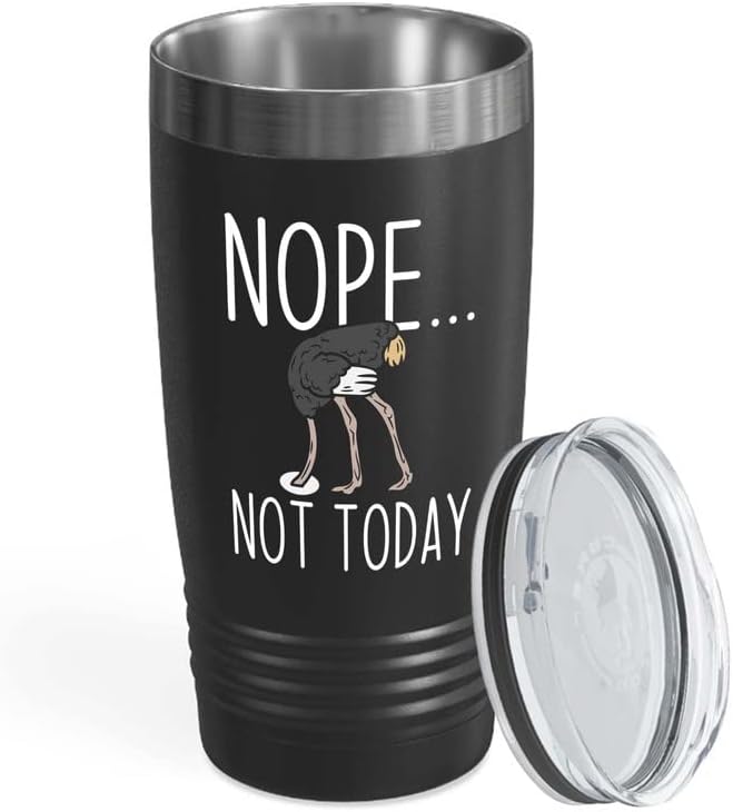 Bird Lover Black Edition Viking Tumbler 20oz - Nope not Today - Hummin