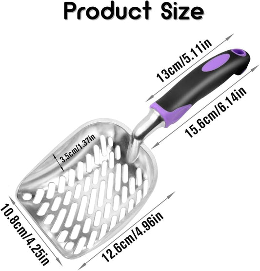 Cat Litter Scoop-Metal Cat Scooper-Long Handle Scoop,Cat Scooper-Poop 
